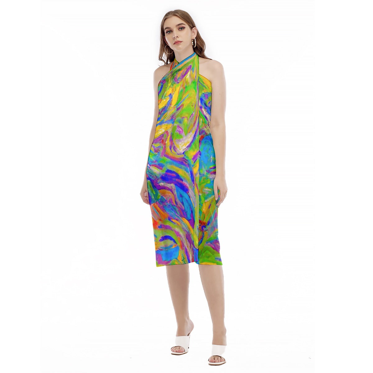 Women's Beach Dress Rostro de un Arbol 3