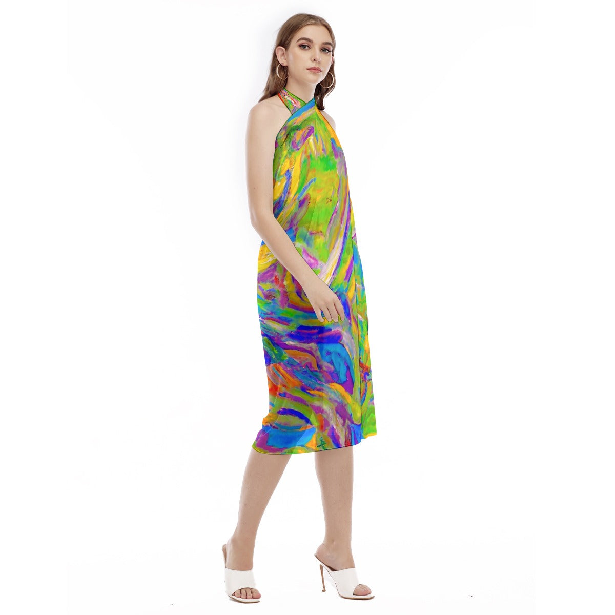 Women's Beach Dress Rostro de un Arbol 3