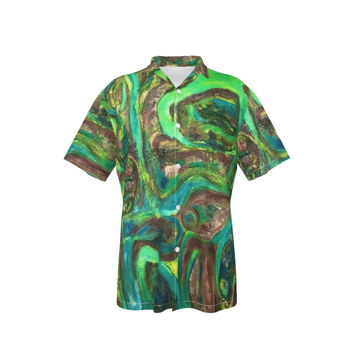 Men's Hawaiian Shirt With Button Closure Rebirth Collection