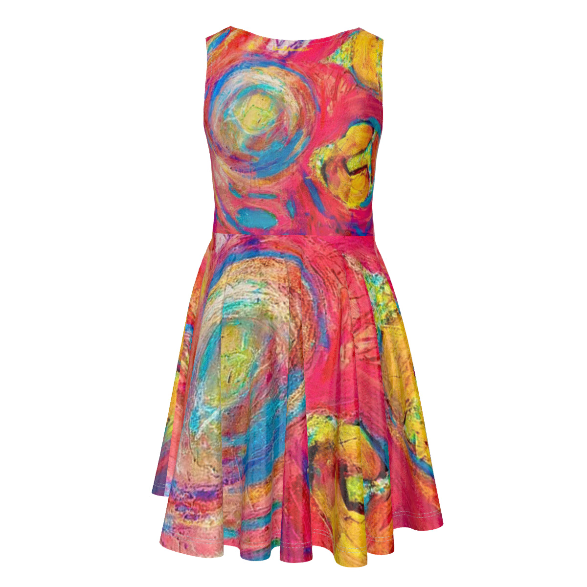 Kid's Sleeveless Vest Dress Spring Pink Collection