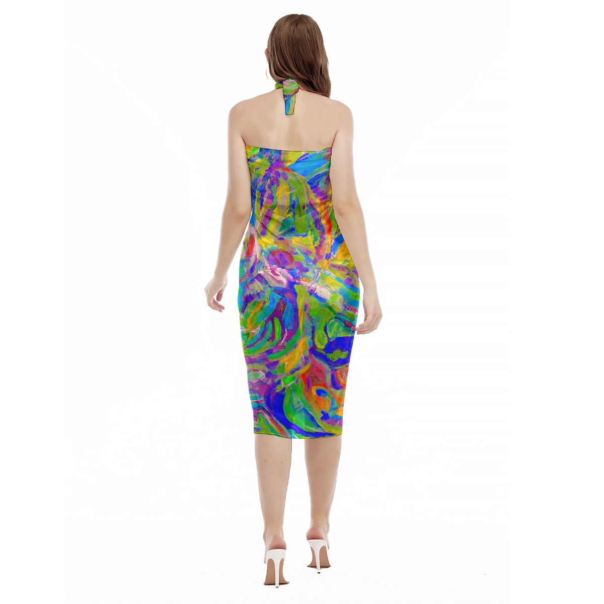 Women's Beach Dress Rostro de un Arbol 3