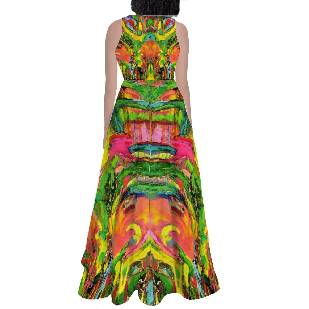 Sleeveless Classic Maxi Skirt Maxi Dress Elegant Dress African Tree Collection