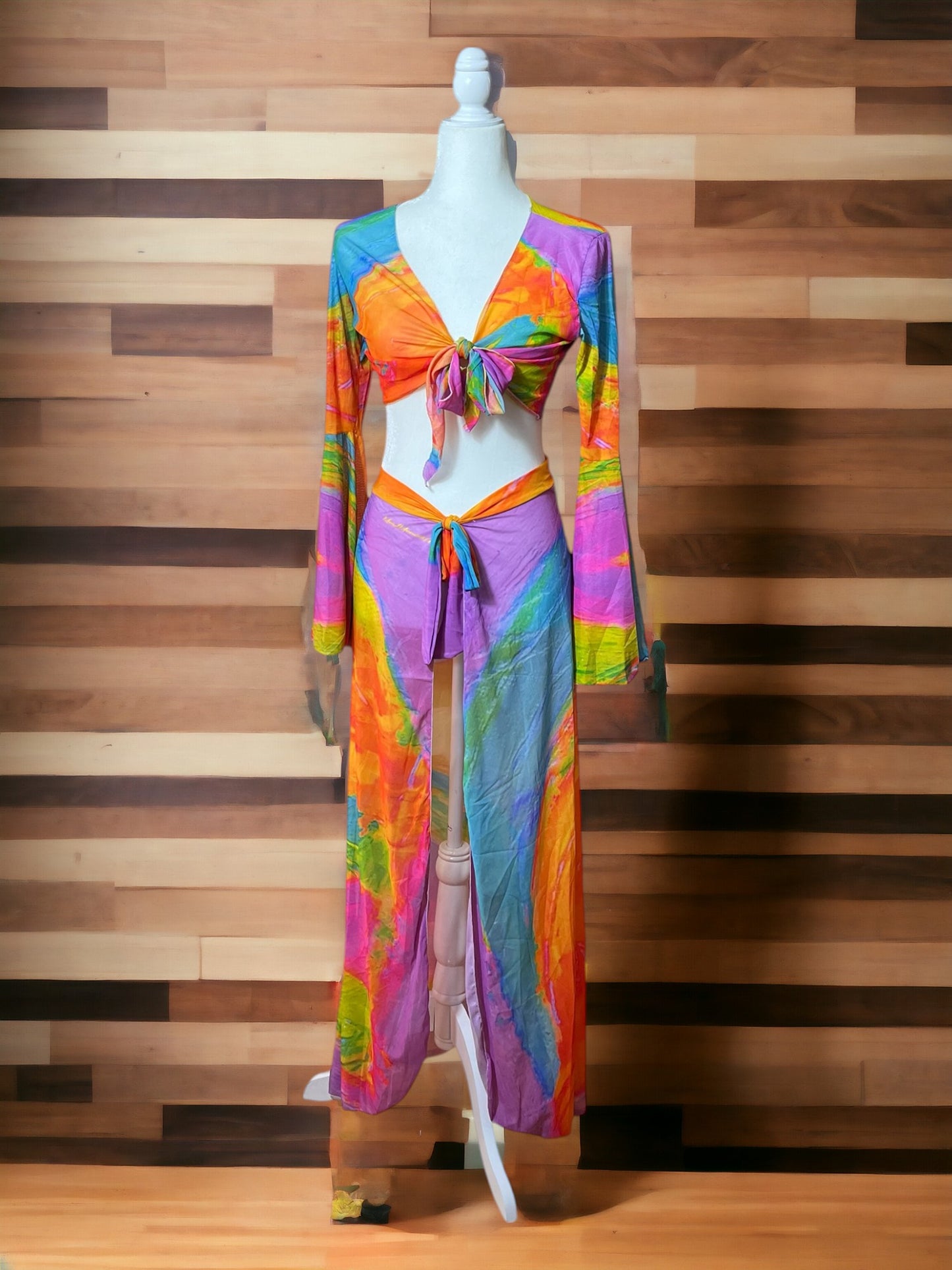 Women's Sheer Skirt Hot Pink Fish Collection