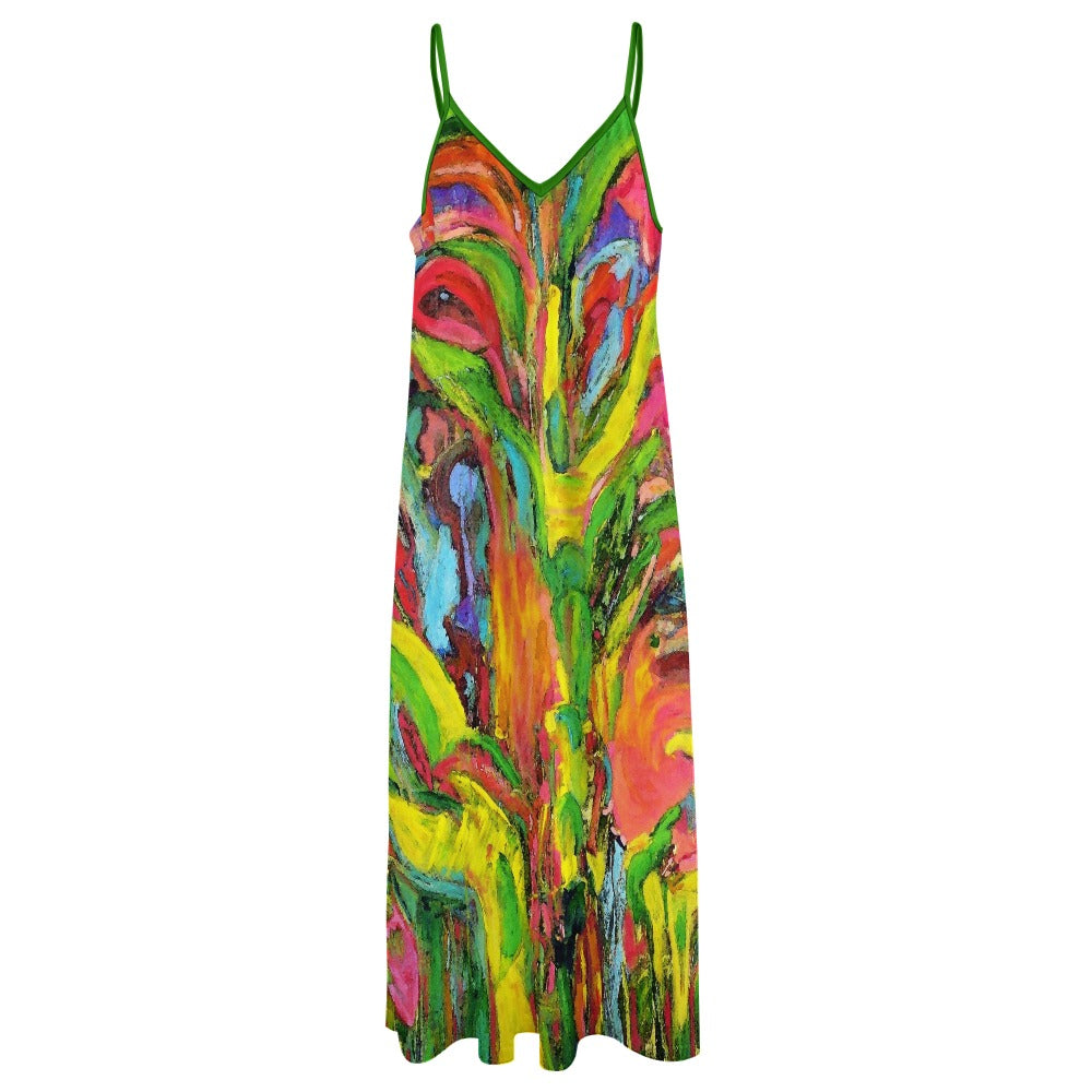 Sling Ankle Long Dress African Tree Collection