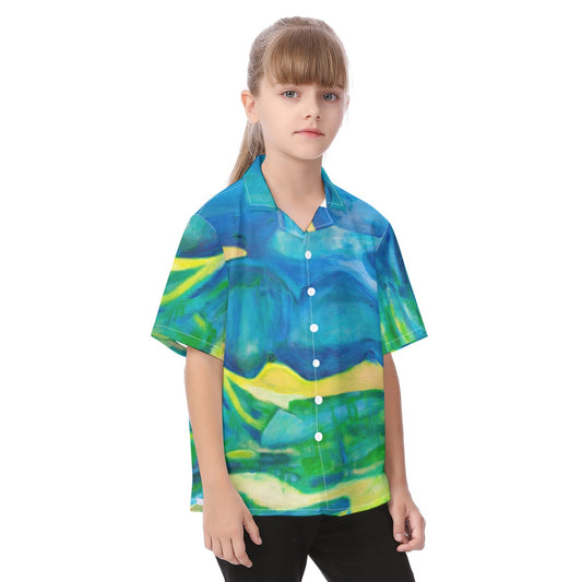 Kid's Hawaiian Vacation Shirt | 115GSM Cotton Under The Sea Collection