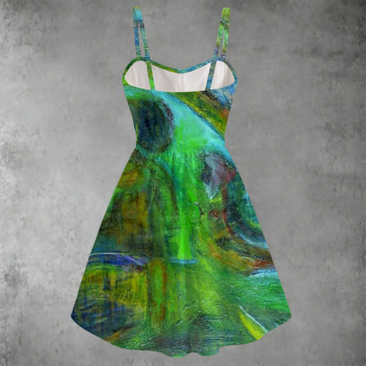 Women's Spaghetti Strap Dress Coconut Tree Collection