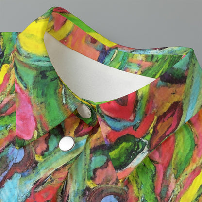 Women's Cropped Jacket | 245GSM Cotton African Tree Collection