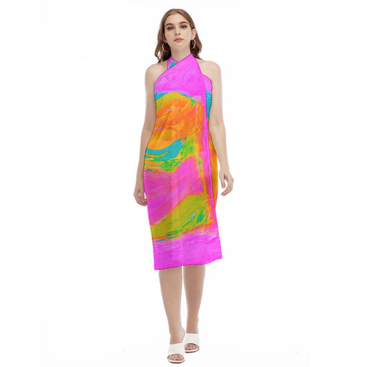 Women's Beach Dress Hot Pink Fish Collection