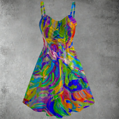 Women's Spaghetti Strap Dress Collection Rostro de un Arbol 3 Collection