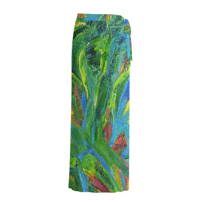 Women's Sheer Skirt Green Tulip Collection