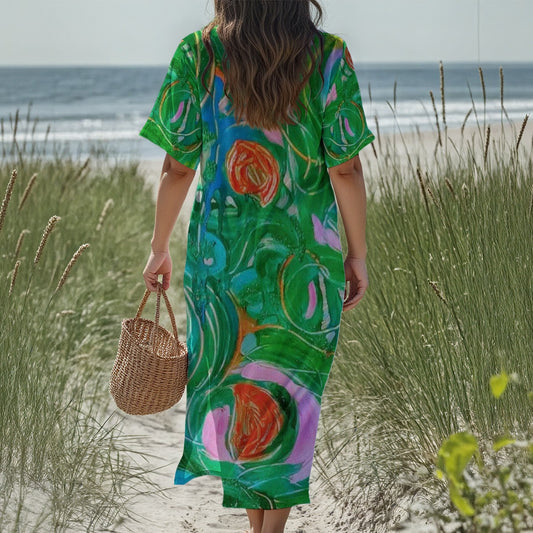 Women's Loose V-Neck Summer Dress New Beginnings Collection