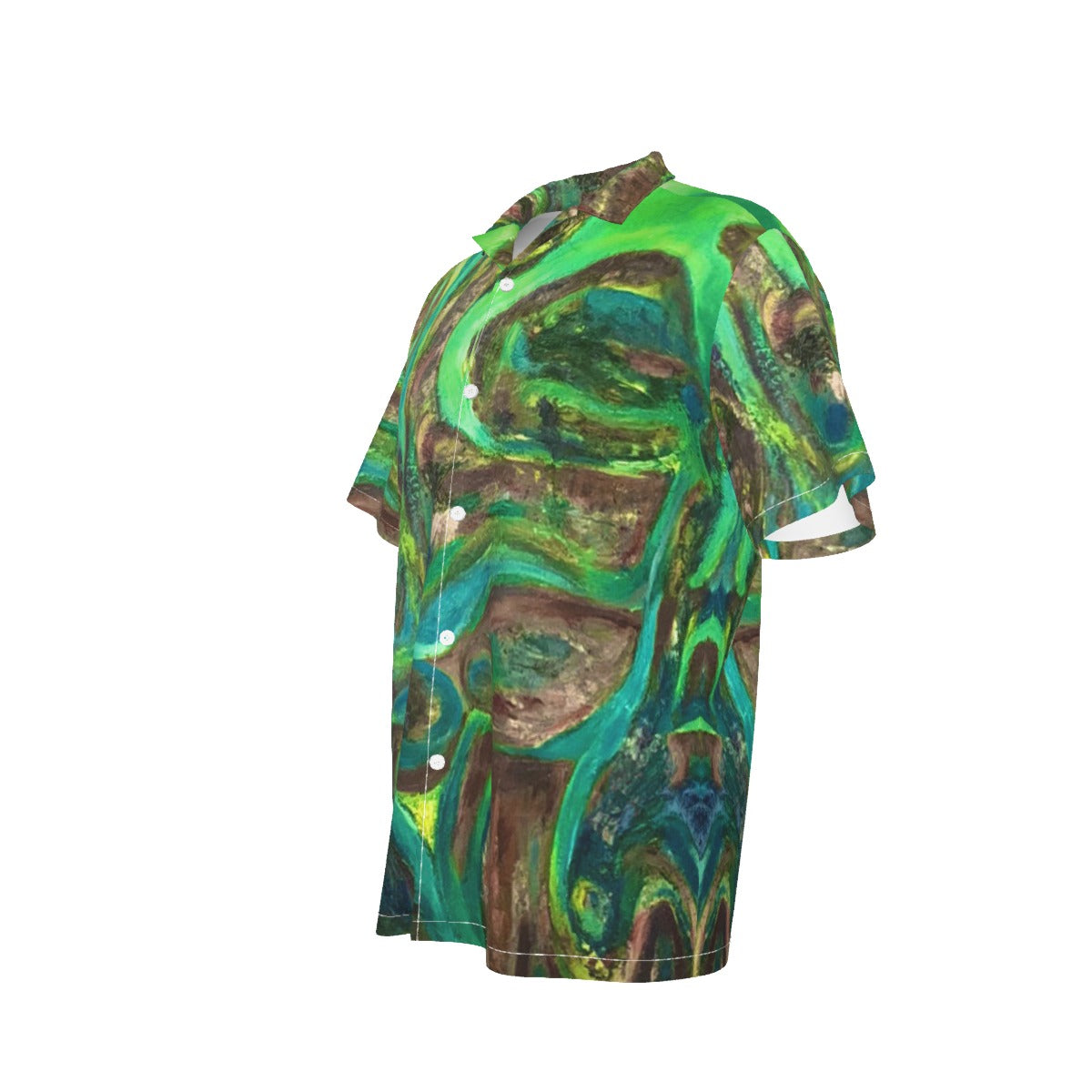 Men's Hawaiian Shirt With Button Closure Rebirth Collection