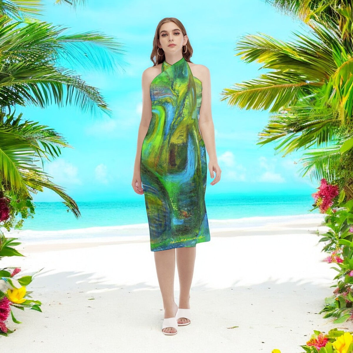 Swim Cover Up Coconut Tree Collection