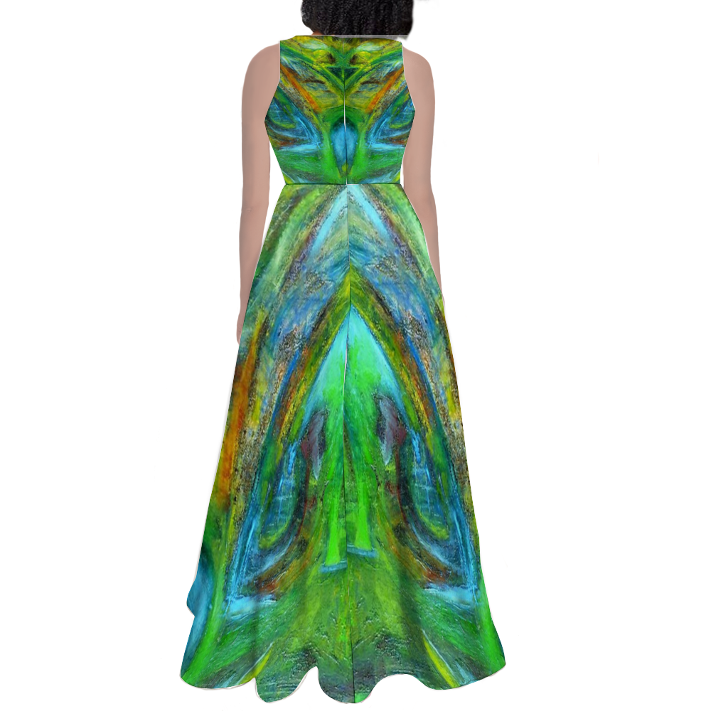 Sleeveless Classic Maxi Skirt Maxi Dress Elegant Dress Coconut Tree Collection