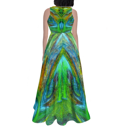 Sleeveless Classic Maxi Skirt Maxi Dress Elegant Dress Coconut Tree Collection