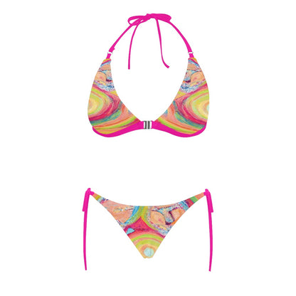 Buckle Front Halter Bikini Swimsuit Vigor Collection