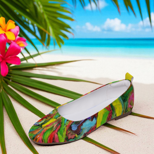 Flat Leather Shoes Comfortable Round Toe Slip African Tree Collection
